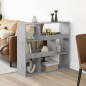 vidaXL Raumteiler Betongrau 100x33x94,5 cm Holzwerkstoff vidaXL Raumteiler Betongrau 100x33x94,5 cm Holzwerkstoff