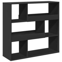 vidaXL Raumteiler Schwarz 100x33x94,5 cm Holzwerkstoff