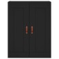 Highboard Schwarz 69,5x34x180 cm Holzwerkstoff Highboard Schwarz 69,5x34x180 cm Holzwerkstoff