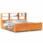 vidaXL Massivholzbett ohne Matratze Wachsbraun 180x200 cm Massivholz vidaXL Massivholzbett ohne Matratze Wachsbraun 180x200 cm Massivholz