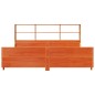 vidaXL Massivholzbett ohne Matratze Wachsbraun 180x200 cm Massivholz vidaXL Massivholzbett ohne Matratze Wachsbraun 180x200 cm Massivholz