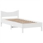 vidaXL Massivholzbett ohne Matratze Weiß 75x190 cm Kiefernholz vidaXL Massivholzbett ohne Matratze Weiß 75x190 cm Kiefernholz