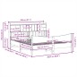 vidaXL Massivholzbett ohne Matratze 200x200 cm Kiefer vidaXL Massivholzbett ohne Matratze 200x200 cm Kiefer