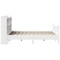 vidaXL Massivholzbett ohne Matratze Weiß 140x200 cm Kiefernholz vidaXL Massivholzbett ohne Matratze Weiß 140x200 cm Kiefernholz