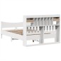 vidaXL Massivholzbett ohne Matratze Weiß 140x200 cm Kiefernholz vidaXL Massivholzbett ohne Matratze Weiß 140x200 cm Kiefernholz