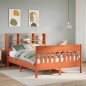 vidaXL Massivholzbett ohne Matratze Wachsbraun 150x200 cm Kiefernholz vidaXL Massivholzbett ohne Matratze Wachsbraun 150x200 cm Kiefernholz