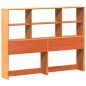 vidaXL Massivholzbett ohne Matratze Wachsbraun 150x200 cm Kiefernholz vidaXL Massivholzbett ohne Matratze Wachsbraun 150x200 cm Kiefernholz