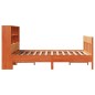 vidaXL Massivholzbett ohne Matratze Wachsbraun 150x200 cm Kiefernholz vidaXL Massivholzbett ohne Matratze Wachsbraun 150x200 cm Kiefernholz