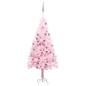 Künstlicher Weihnachtsbaum mit LEDs & Kugeln Rosa 180 cm PVC Künstlicher Weihnachtsbaum mit LEDs & Kugeln Rosa 180 cm PVC