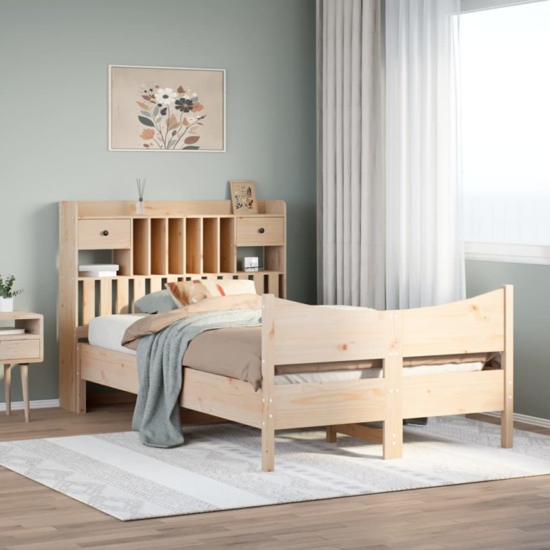 vidaXL Massivholzbett ohne Matratze 135x190 cm Kiefernholz vidaXL Massivholzbett ohne Matratze 135x190 cm Kiefernholz