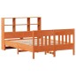 vidaXL Massivholzbett ohne Matratze Wachsbraun 160x200 Kiefernholz vidaXL Massivholzbett ohne Matratze Wachsbraun 160x200 Kiefernholz