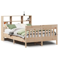 vidaXL Massivholzbett ohne Matratze 160x200 cm Kiefernholz