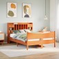 vidaXL Massivholzbett ohne Matratze Wachsbraun 160x200 Kiefernholz vidaXL Massivholzbett ohne Matratze Wachsbraun 160x200 Kiefernholz