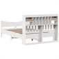 vidaXL Massivholzbett ohne Matratze Weiß 140x190 cm Kiefernholz vidaXL Massivholzbett ohne Matratze Weiß 140x190 cm Kiefernholz