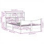 vidaXL Massivholzbett ohne Matratze Weiß 140x190 cm Kiefernholz vidaXL Massivholzbett ohne Matratze Weiß 140x190 cm Kiefernholz