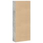 vidaXL Bücherregal Betongrau 80x30x189 cm Holzwerkstoff vidaXL Bücherregal Betongrau 80x30x189 cm Holzwerkstoff