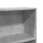 vidaXL Bücherregal Betongrau 80x30x189 cm Holzwerkstoff vidaXL Bücherregal Betongrau 80x30x189 cm Holzwerkstoff