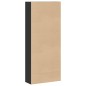 vidaXL Bücherregal Schwarz 80x30x189 cm Holzwerkstoff vidaXL Bücherregal Schwarz 80x30x189 cm Holzwerkstoff