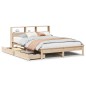 vidaXL Massivholzbett mit Regal ohne Matratze 140x200 cm Kiefernholz vidaXL Massivholzbett mit Regal ohne Matratze 140x200 cm Kiefernholz