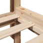 vidaXL Massivholzbett mit Regal ohne Matratze 140x190 cm Kiefernholz vidaXL Massivholzbett mit Regal ohne Matratze 140x190 cm Kiefernholz
