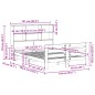 vidaXL Massivholzbett ohne Matratze 135x190 cm Kiefernholz vidaXL Massivholzbett ohne Matratze 135x190 cm Kiefernholz