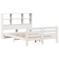 vidaXL Massivholzbett ohne Matratze Weiß 160x200 Kiefernholz vidaXL Massivholzbett ohne Matratze Weiß 160x200 Kiefernholz