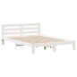 vidaXL Massivholzbett ohne Matratze Weiß 150x200 cm Kiefernholz vidaXL Massivholzbett ohne Matratze Weiß 150x200 cm Kiefernholz