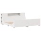 vidaXL Massivholzbett ohne Matratze Weiß 180x200 cm Kiefernholz vidaXL Massivholzbett ohne Matratze Weiß 180x200 cm Kiefernholz