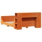 vidaXL Massivholzbett ohne Matratze Wachsbraun 135x190 cm Kiefernholz vidaXL Massivholzbett ohne Matratze Wachsbraun 135x190 cm Kiefernholz