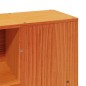 vidaXL Massivholzbett ohne Matratze Wachsbraun 135x190 cm Kiefernholz vidaXL Massivholzbett ohne Matratze Wachsbraun 135x190 cm Kiefernholz
