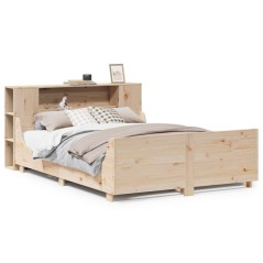 vidaXL Massivholzbett ohne Matratze 140x200 cm Kiefernholz
