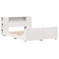 vidaXL Massivholzbett ohne Matratze Weiß 140x190 cm Kiefernholz vidaXL Massivholzbett ohne Matratze Weiß 140x190 cm Kiefernholz