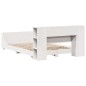 vidaXL Massivholzbett ohne Matratze Weiß 140x190 cm Kiefernholz vidaXL Massivholzbett ohne Matratze Weiß 140x190 cm Kiefernholz