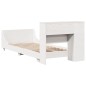 vidaXL Massivholzbett ohne Matratze Weiß 90x200 cm Kiefernholz vidaXL Massivholzbett ohne Matratze Weiß 90x200 cm Kiefernholz