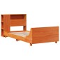 vidaXL Massivholzbett ohne Matratze Wachsbraun 75x190 cm Kiefernholz vidaXL Massivholzbett ohne Matratze Wachsbraun 75x190 cm Kiefernholz