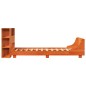 vidaXL Massivholzbett ohne Matratze Wachsbraun 75x190 cm Kiefernholz vidaXL Massivholzbett ohne Matratze Wachsbraun 75x190 cm Kiefernholz