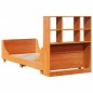 vidaXL Massivholzbett mit Regal ohne Matratze Wachsbraun 100x200 cm vidaXL Massivholzbett mit Regal ohne Matratze Wachsbraun 100x200 cm