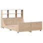 vidaXL Massivholzbett mit Regal ohne Matratze 135x190 cm Massivholz vidaXL Massivholzbett mit Regal ohne Matratze 135x190 cm Massivholz