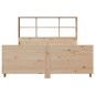 vidaXL Massivholzbett mit Regal ohne Matratze 135x190 cm Massivholz vidaXL Massivholzbett mit Regal ohne Matratze 135x190 cm Massivholz
