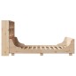 vidaXL Massivholzbett mit Regal ohne Matratze 135x190 cm Massivholz vidaXL Massivholzbett mit Regal ohne Matratze 135x190 cm Massivholz