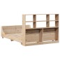 vidaXL Massivholzbett mit Regal ohne Matratze 135x190 cm Massivholz vidaXL Massivholzbett mit Regal ohne Matratze 135x190 cm Massivholz