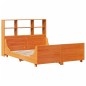 vidaXL Massivholzbett ohne Matratze Wachsbraun 135x190 cm Massivholz vidaXL Massivholzbett ohne Matratze Wachsbraun 135x190 cm Massivholz