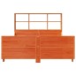 vidaXL Massivholzbett ohne Matratze Wachsbraun 135x190 cm Massivholz vidaXL Massivholzbett ohne Matratze Wachsbraun 135x190 cm Massivholz