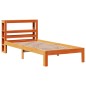 vidaXL Massivholzbett ohne Matratze Wachsbraun 75x190 cm Kiefernholz vidaXL Massivholzbett ohne Matratze Wachsbraun 75x190 cm Kiefernholz