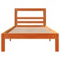 vidaXL Massivholzbett ohne Matratze Wachsbraun 75x190 cm Kiefernholz vidaXL Massivholzbett ohne Matratze Wachsbraun 75x190 cm Kiefernholz