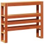 vidaXL Massivholzbett ohne Matratze Wachsbraun 75x190 cm Kiefernholz vidaXL Massivholzbett ohne Matratze Wachsbraun 75x190 cm Kiefernholz
