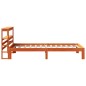 vidaXL Massivholzbett ohne Matratze Wachsbraun 75x190 cm Kiefernholz vidaXL Massivholzbett ohne Matratze Wachsbraun 75x190 cm Kiefernholz