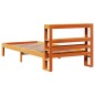 vidaXL Massivholzbett ohne Matratze Wachsbraun 75x190 cm Kiefernholz vidaXL Massivholzbett ohne Matratze Wachsbraun 75x190 cm Kiefernholz