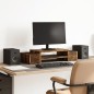 vidaXL Monitorständer mit Stauraum Räuchereiche 70x27x15 Holzwerkstoff vidaXL Monitorständer mit Stauraum Räuchereiche 70x27x15 Holzwerkstoff