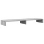 vidaXL Monitorständer Grau Sonoma 100x27x10 cm Holzwerkstoff vidaXL Monitorständer Grau Sonoma 100x27x10 cm Holzwerkstoff